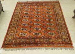 A modern Bokhara style rug,