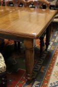 A Victorian mahogany extending dining table,