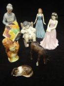 A Beswick Beatrix Potter figure "Squirrel Nutkin" with gold back stamp,