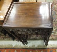 An early 20th Century Chinese rosewood nest of tables,