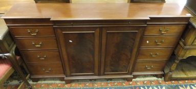 A Brights of Nettlebed mahogany breakfront sideboard in the George III taste (No 042811),