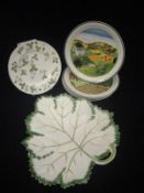 A box containing a collection of decorative china wares to include a collection of Villeroy & Boch
