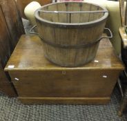 A 19th Century pine coffer / blanket box,