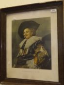 AFTER FRANZ HALS "The Laughing Cavalier", colour print,