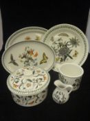 A collection of Portmeirion "Botanic Garden" table wares to include oval serving dishes,