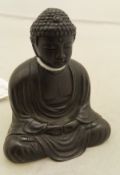 A Japanese miniature bronze of the sculpture of Buddha known as Kamakura No Daibutsu,