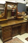A Victorian mahogany dressing chest,