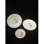 A set of four Meissen porcelain plates painted in the Kaikemon taste and with relief decorated