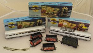 A collection of various 00 gauge railwayana including Athern rolling stock,