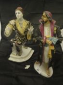 Two 20th Century Russian (USSR) porcelain figures by Lomonosov,
