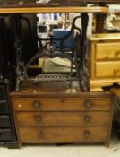 A Victorian mahogany chest of drawers,