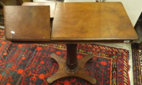 A Victorian mahogany reading table,