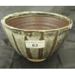 A Muchelney pottery bowl probably by David Leech (son of Bernard Leech),