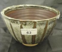 A Muchelney pottery bowl probably by David Leech (son of Bernard Leech),