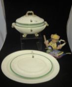 A Minton's china tureen, lid and stand, retailed by T Goode & Co.