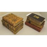 A collection of various volumes including JOHN HAMILTON MOORE "The New Practical Navigator",