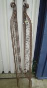 A pair of 5ft garden lattice spires*