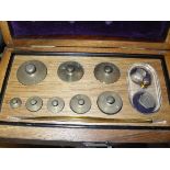 A set of Beech & Son Limited of Swanley scales and two boxes of various weights