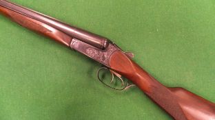 A Baikal IJ-58MAE 12-bore shotgun, double barrel, side by side boxlock ejector (switched off) 28.