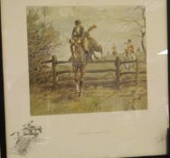 AFTER SNAFFLES (CHARLES JOHNSON-PAYNE) "Handing it out to 'Em", chromolithograph,