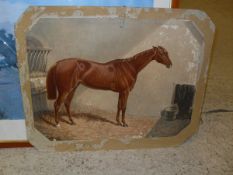 AFTER JOHN FREDERICK HERRING SENIOR "Princess in stables", colour engraving,