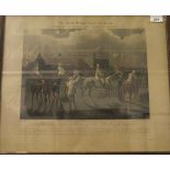 AFTER HENRY ALKEN "The First Steeplechase on Record" a set of four coloured engravings