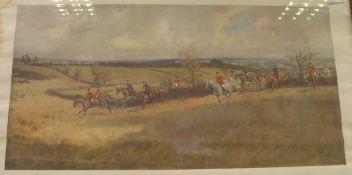 AFTER LIONEL EDWARDS "The Quorn 1934" colour print signed in pencil together with another "Huntsman