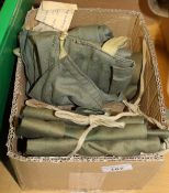 A collection of six cloth fishing rod bags,