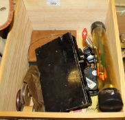 WITHDRAWN - A Farlows Japaned lure case with lift out tray,