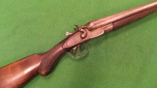 A Midland Gun Company 12 bore shotgun, double barrel, side by side,