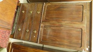 A 19th Century mahogany linen press,