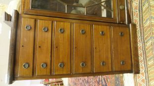 An early 20th Century mahogany chest of six drawers on a plinth base CONDITION REPORTS