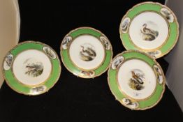 A set of four early 19th Century Spode cabinet plates,