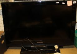 A Samsung flat screen colour television