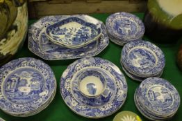 A collection of Copeland Spode's blue and white "Italian" pattern dinner wares comprising various