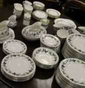 A Royal Doulton "Burgundy" pattern dinner service, twelve place settings (TC1001),