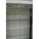 A modern shop display cabinet CONDITION REPORTS 187 cm tall x 90 cm wide and 37 cm