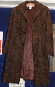 A dyed ermin full length coat