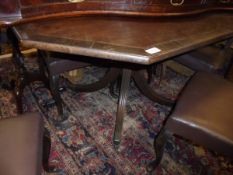 A 19th Century mahogany breakfast table with tilt-top,