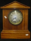 A mahogany cased mantle clock,