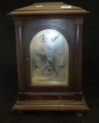 A circa 1900 mahogany cased mantle clock,