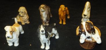 A Royal Doulton figurine "Spaniel Puppy in a Basket" (HN2686),