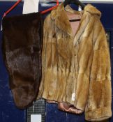 A musquash fur jacket,