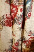 Two pairs of cotton interlined curtains in "Jardin des Lens" by Jan Sanderson,