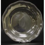 A George IV silver soup bowl with gadrooned edge (by Paul Storr, London, 1826), approx 17.9 oz, 24.