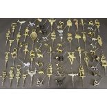 A collection of various corkscrews, each decorated with an animal including Stag, Salmon, Elephant,