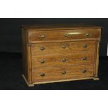 A 19th Century French oak chest,