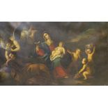 CIRCA 1800 ITALIAN SCHOOL IN THE OLD MASTER MANNER "Allegorical study of the Virgin Mary with