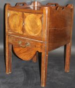 A George III mahogany night table,