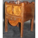 A George III mahogany night table,